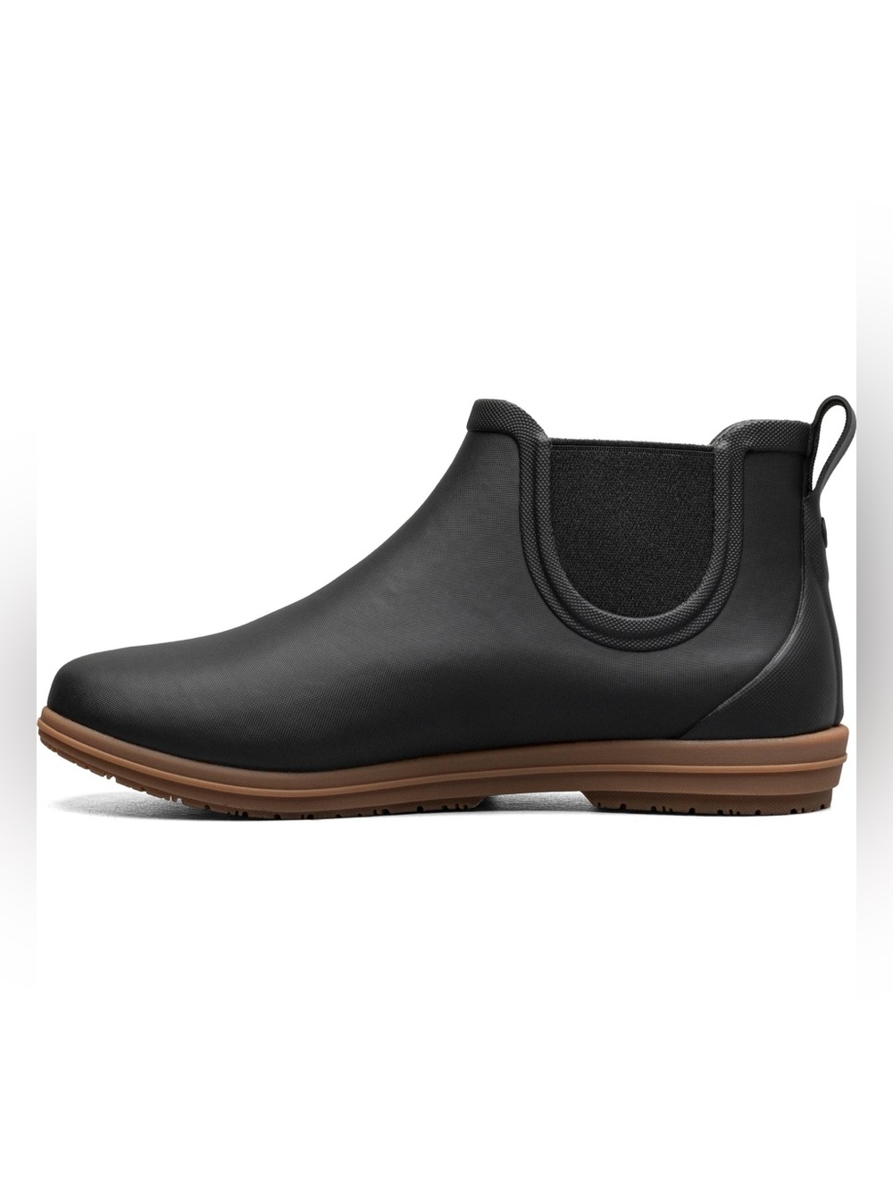 Bogs Women’s Sweetpea II Chelsea Waterproof Rain Boots Black Ankle Booties 8